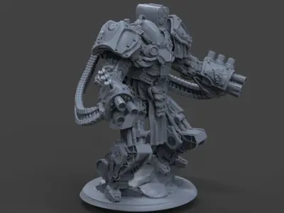 Heavy gun robot 3D print model