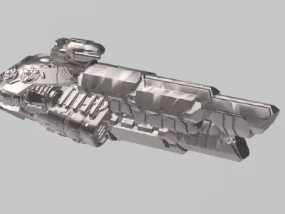 FLEET CORE- 04 FED UNION DESTROYER 3D print model