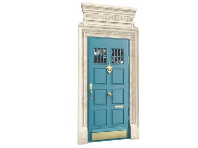 Entrance classic door 85 3D model
