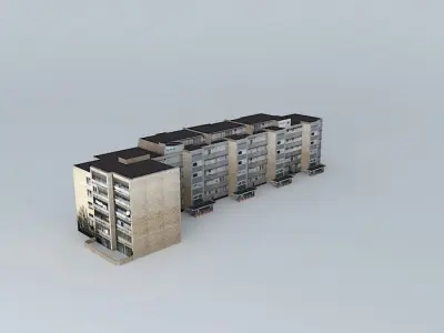 Riga, Latvia, Meness street 21/1 Free 3D model