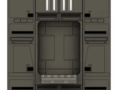DEATHSTAR EXTENDER BRIDGE DIORAMA  3D print model