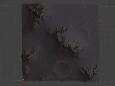 Mars Terrain 3D model