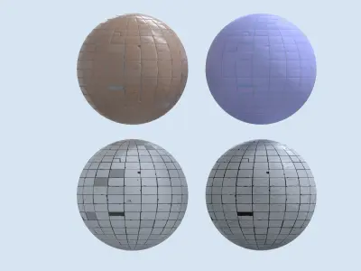 Pack of textures of tiles and mosaic  3D model
