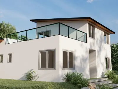 Modern House 16 3D model purchase