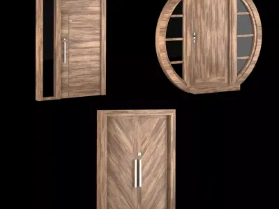 Exterior Large Doors 3D model