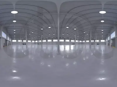 HDRI - Industrial Warehouse Interior 5 Texture