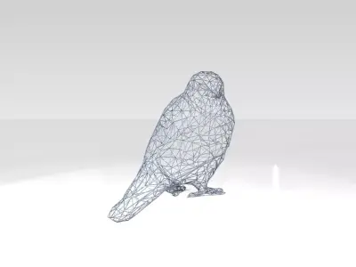 Swallow Wireframe 3D model