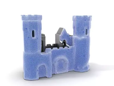 Dark Enchanted Castle model pack Low-poly 3D model