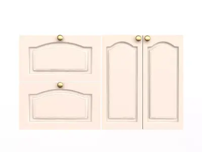 Kitchen Cabinet Door Classic Zaur Low-poly 3D model