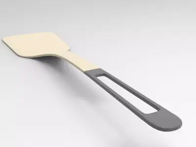 Lender Spatula Low-poly 3D model