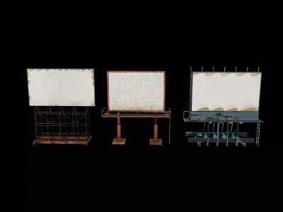 Billboard set 02 3D model