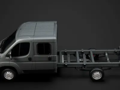 Peugeot Boxer Manager Chassis Truck Crew Cab 4035XL WB 2020 3D model