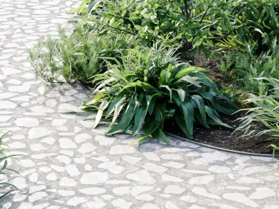 City garden 3D model