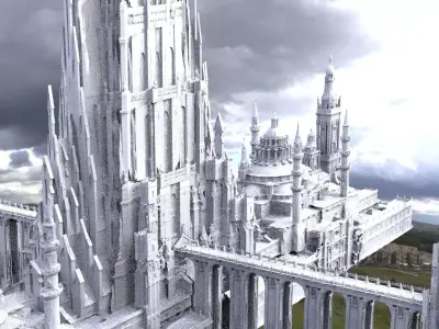 Asgard Bifrost  Splendid tower advanced complex 3D model