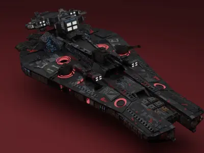 Spaceship besiege 3D model