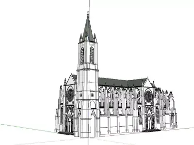 Architecture-Religion-God-Culture-Temple-0117 cathedral 3D model