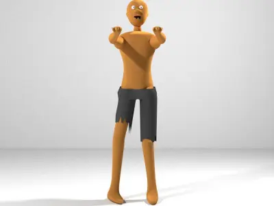 Horror Character - zombie 3D model