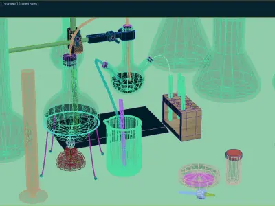chemistry set  3D model 3D model