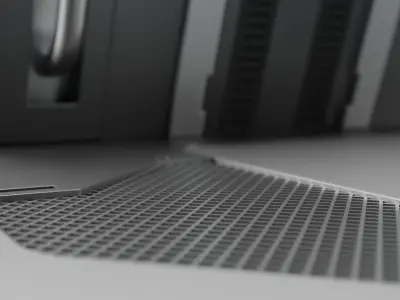 Sci-Fi Terminal Low-poly 3D model