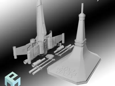 XWing for 3D Printing 3D print model