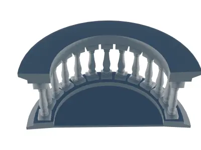 Stone Balustrade 3D print model purchase