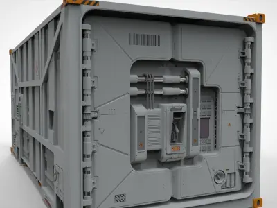 sci fi Cargo Container 1 3D model