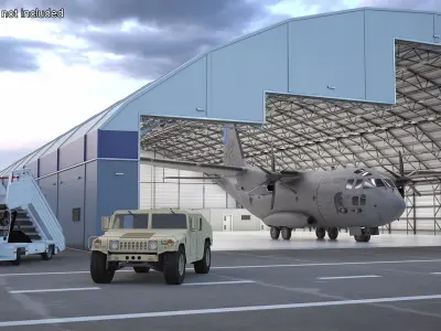  Aircraft Alenia C-27J Spartan Greece Rigged for Maya 