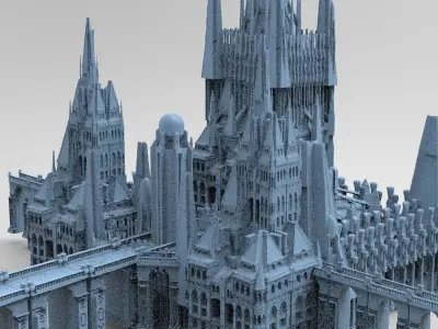 King Stephan Castle 1 3D model