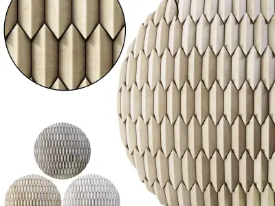 Concrete Acoustic Wall Panel - Seamless Texture