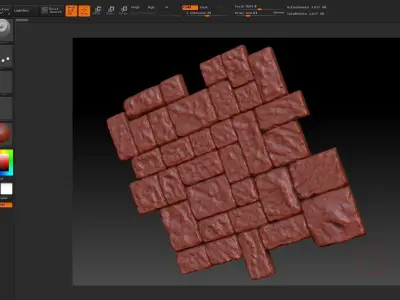 3 Tileable Stone Floor Tiles Low-poly 3D model
