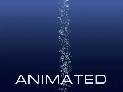 Bubble D tree in with light shining 3D model