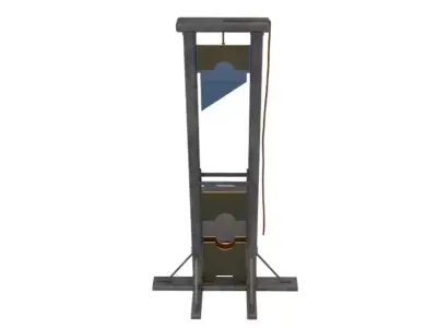 Antique Century French Guillotine 3D model
