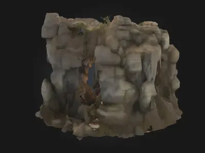 Rocky Archway Passage  A Gateway Carved by Time 3D model