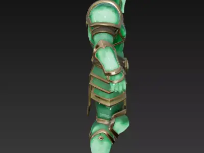 Emerald crystal knight 3D model