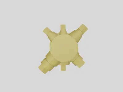 LA Fire Hydrant - Safety and Emergency Equipment Low-poly 3D model