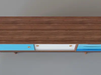 Soren 71 TV Stand 3D model