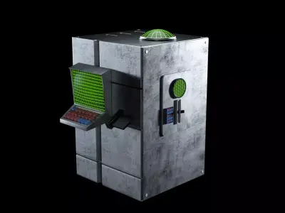 Sci-Fi Personal Computer Terminal 3D model