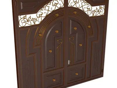 Classic Gate Low-poly 3D model