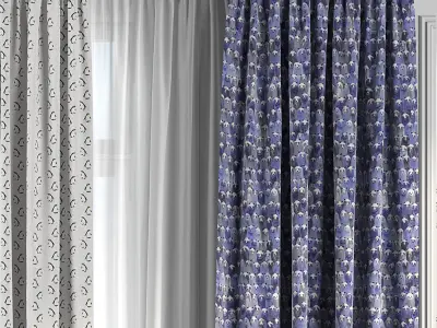 Curtain Set 140 3D model