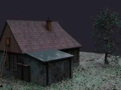 House east styled 3D model
