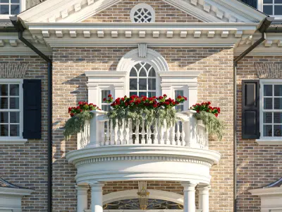 Modern Classic house 3 3D model