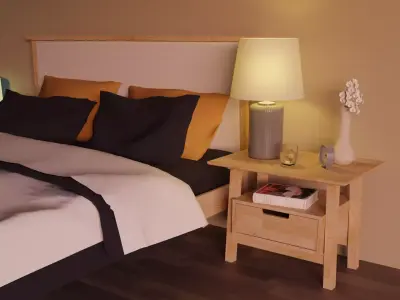 Table Lamp IKEA SNOBYAR 3D model