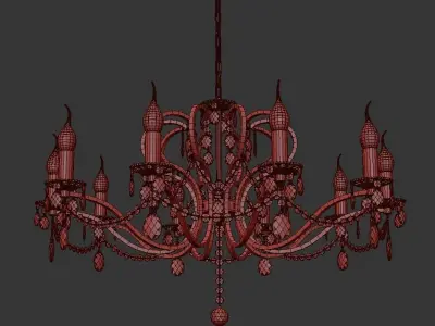Chandelier Pisani E 1 1 10 601 G 3D model