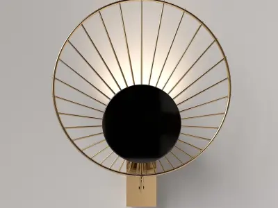 Art Deco Wall Light - Villa Lumi 3D model