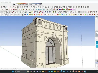 Entrance arch 3d model 3D model