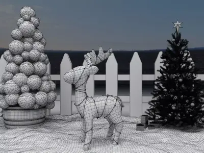 Cristmas Amusment Park 3D model