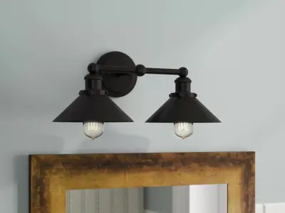 Bagatelle Oil Rubbed Bronze Vanity Light 3D model