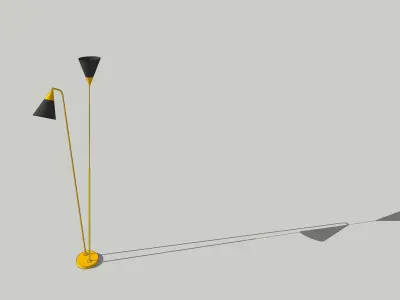 LIGHTING Stilnovo Double Floor Lamp Low-poly 3D model