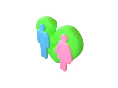 Divorce Symbol v1 007 Low-poly 3D model