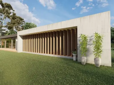 Casa Scene-villa-modern house 3D model